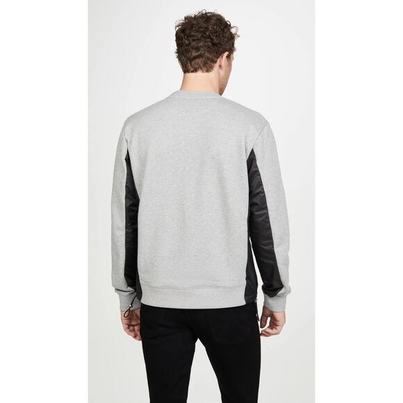 Coach Nylon Pocket Crew Sweater Grey‎ Orange Men’s Size XXL - Picture 3 of 14